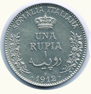 obverse: SOMALIA ITALIANA - 1 Rupia 1912.