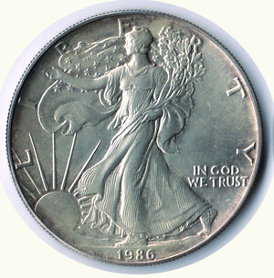 obverse: STATI UNITI - Oncia  Walking 1986.