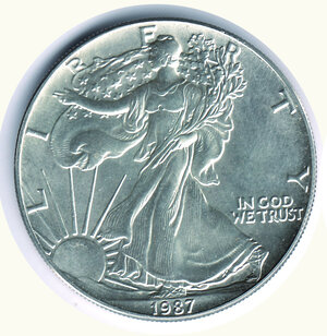 obverse: STATI UNITI - Oncia walking 1987.