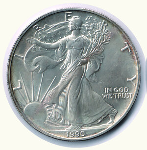 obverse: STATI UNITI - Oncia Walking 1990.