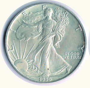 obverse: STATI UNITI - Oncia walking 1990.