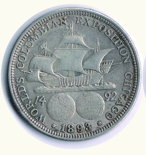 obverse: STATI UNITI - ½ Dollaro 1893 Colombo.