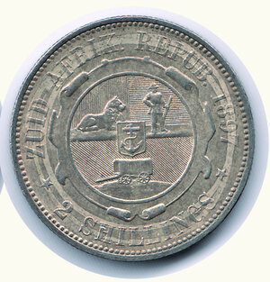 reverse: SUD AFRICA - Repubblica - 2 Shillings 1897