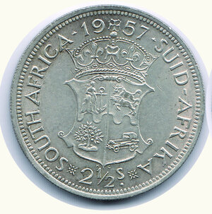 obverse: SUD AFRICA - 2 1/2 SHILLING 1957