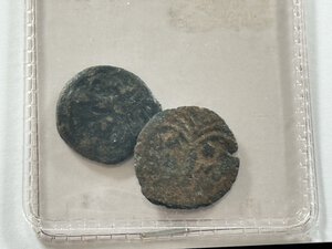 obverse: GIUDEA Marcus Ambibulus - procuratore di Augusto Prutah - 2 monete