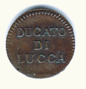 reverse: LUCCA - Carlo Ludovico (1824-1847) - Quattrino 1826.