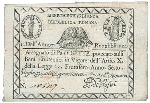 obverse: ROMA - Assegnato da Paoli 7 A.7