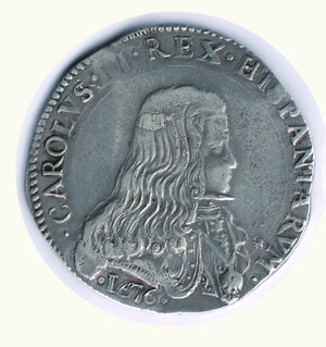 obverse: MILANO - Carlo II (1666-1700) - Filippo 1676.