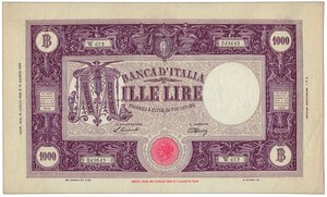 obverse: REPUBBLICA ITALIANA - Banca d’Italia (W613) - 1.000 Lire -