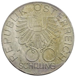 obverse: AUSTRIA. 100 Shilling 1979. Ag. qFDC
