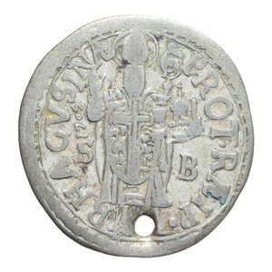 reverse: CROAZIA DUBROVNIK (RAGUSA) REPUBBLICA (1626-1803) 1 PERPERO 1705 MI. 5,42 GR. qBB(FORATA)