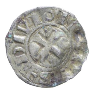 reverse: FRANCIA DIGIONE DUCHI DI BORGOGNA ODDONE II (1004-1037) DENARO AG. 0,93 GR. qBB