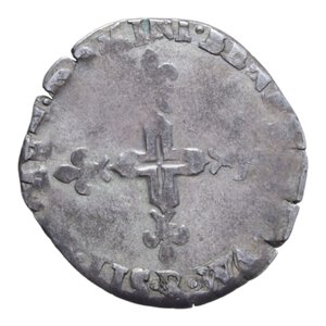 reverse: FRANCIA ENRICO III (1574-1589) GROS AG. 3,31 GR. BB