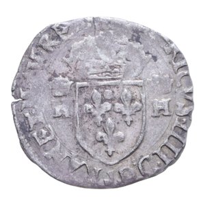 obverse: FRANCIA ENRICO IV (1589-1610) DOUZEIN 1593 AG. 2,27 GR. BB+