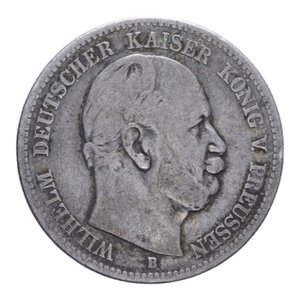 obverse: GERMANIA PRUSSIA GUGLIELMO I (1861-1888) 2 MARCHI 1876 B AG. 10,85 GR. BB