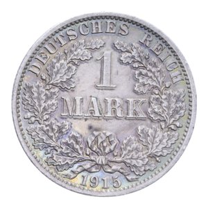 reverse: GERMANIA 1 MARK 1915 A AG. 5,546 GR. SPL