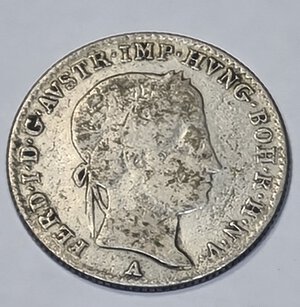 obverse: AUSTRIA. 5 KREUZER 1838 a NC 20MM/2,05GR MB+.