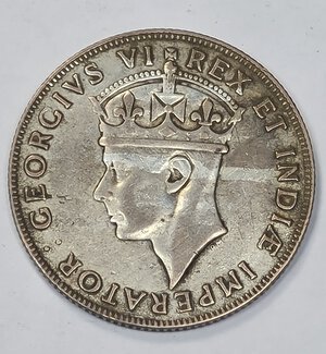 obverse: AFRICA EST INGLESE. 1 SCELLINO 1941 C 28MM/7,61 MB/BB.