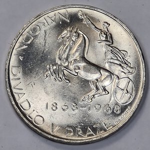 reverse: CECOSLOVACCHIA. 10 CORONE 1968 C 30MM/12GR FDC.