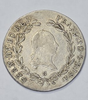 obverse: AUSTRIA. 20 KREUZER 1804 g C 28MM/6,6GR BB.