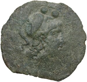 obverse: Etruria, Populonia. AE Sextans, 3rd century BC