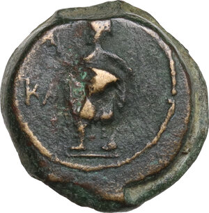 reverse: Southern Apulia, Caelia. AE Semuncia (?), 220-150 BC