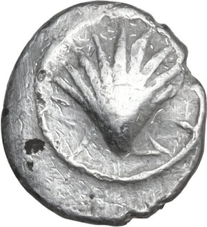 obverse: Southern Apulia, Tarentum. AR Litra, c. 470-450 BC