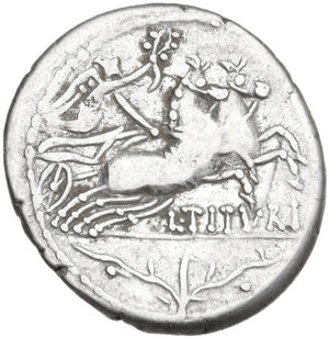 reverse: L. Titurius L.f. Sabinus. AR Denarius, 89 BC
