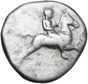 obverse: Southern Apulia, Tarentum. AR Nomos, c. 380-340 BC