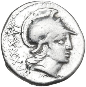 obverse: P. Satrienus. AR Denarius, 77 BC