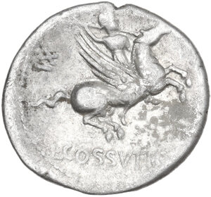 reverse: C. Cossutius C.f. Sabula. . AR Denarius, 74 BC