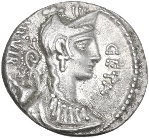 obverse: C. Hosidius C. f. Geta. AR Denarius, 68 BC