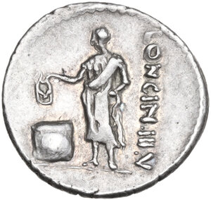 reverse: L. Cassius Longinus. AR Denarius, 63 BC