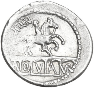 reverse: L. Marcius Philippus. AR Denarius, 56 BC