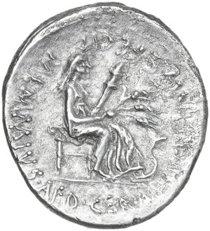 reverse: C. Memmius. AR Denarius, 56 BC