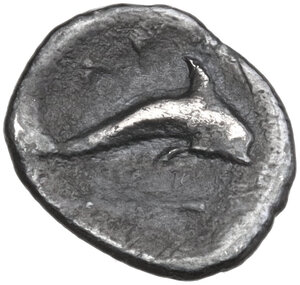 reverse: Southern Apulia, Tarentum. AR Litra, c. 325-280 BC