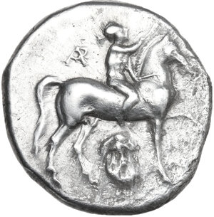 obverse: Southern Apulia, Tarentum. AR Nomos, c. 272-240 BC