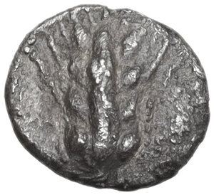 obverse: Southern Lucania, Metapontum. AR Obol, c. 440-430 BC