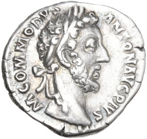 obverse: Commodus (177-193).. AR Denarius, 181-182