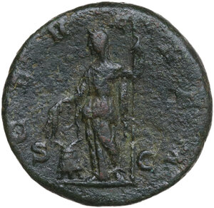 reverse: Julia Domna (died 217 AD).. AE As, Rome mint, 211-217