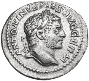 obverse: Caracalla (198-217).. AR Denarius, 216 AD