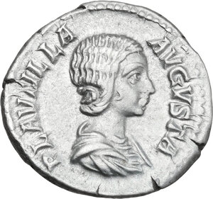 obverse: Plautilla, wife of Caracalla (died 212 AD).. AR Denarius