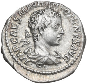 obverse: Elagabalus (218-222).. AR Denarius, Rome mint, 218 AD