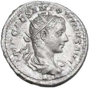 obverse: Elagabalus (218-222).. AR Antoninianus, 219 AD