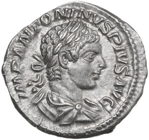 obverse: Elagabalus (218-222).. AR Denarius, Rome mint, 218-222