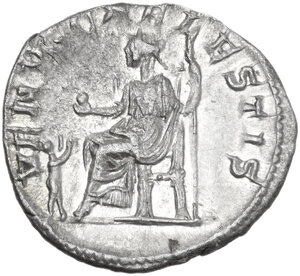 reverse: Iulia Soaemias, mother of Elagabalus (died 222 AD).. AR Denarius, 220-222