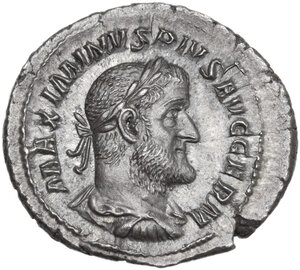 obverse: Maximinus I (235-238).. AR Denarius, Rome mint, 236-238