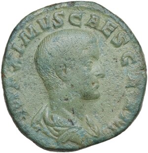 obverse: Maximus as Caesar (235-238).. AE Sestertius, Rome mint, 236-238