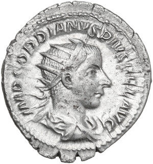 obverse: Gordian III (238-244).. AR Antoninianus, Rome mint, 241-243