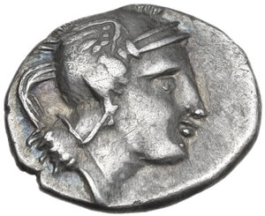 obverse: Southern Lucania, Thurium. AR Diobol, c. 350-300 B.C
